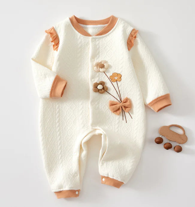 Girl's Cozy Newborn Jumpsuit