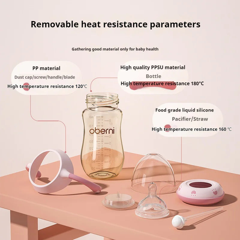 Triple-Action Anti-Colic Wide Caliber Feeding Bottle