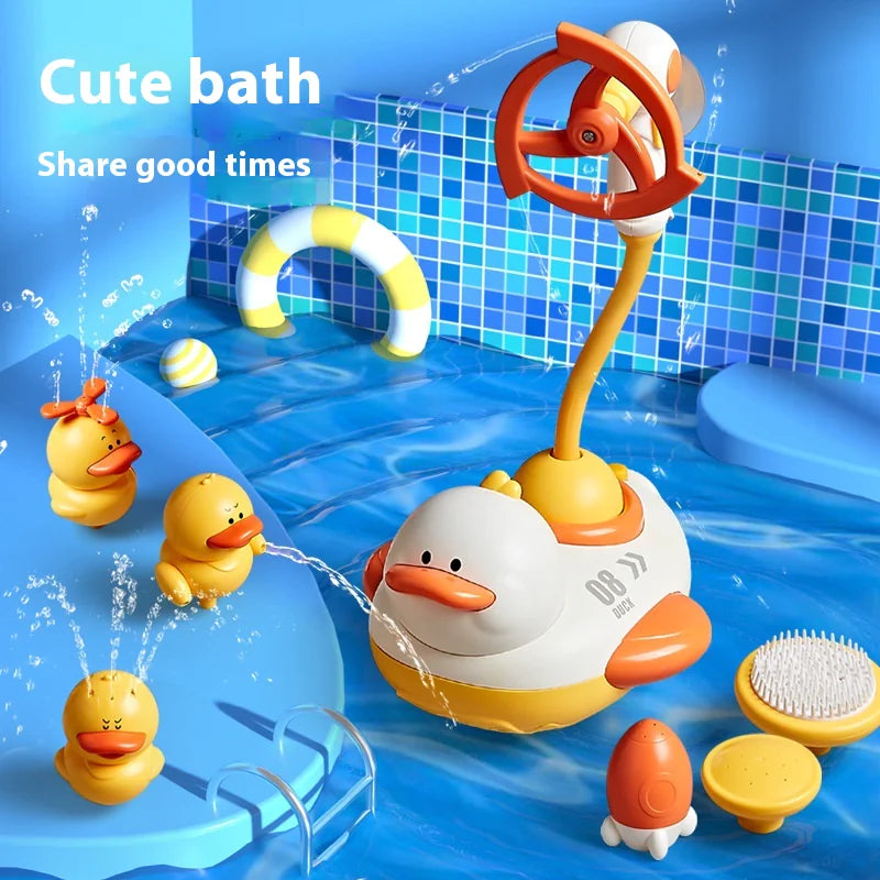 Electric Rotating Duck Baby Bath Toy