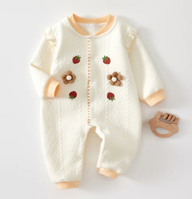 Girl's Cozy Newborn Jumpsuit