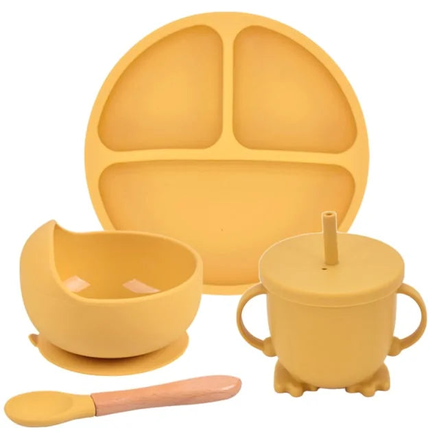 Silicone Baby Feeding Spoon Set