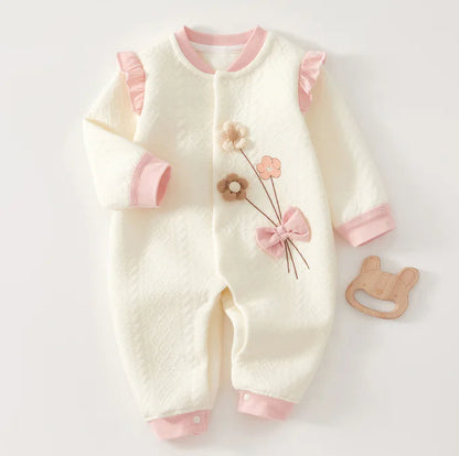 Girl's Cozy Newborn Jumpsuit