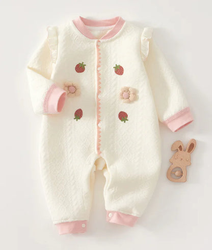 Girl's Cozy Newborn Jumpsuit